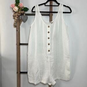 Faherty NWT Dream Cotton Gauze‎ Jamesport Romper Size Large